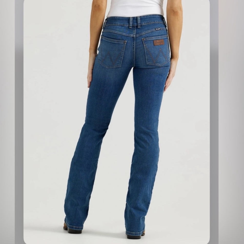 Wrangler Retro Mae Mid Rise Boot Cut Jeans 29 Size 7 x 34 NWT Women’s - Picture 7 of 10